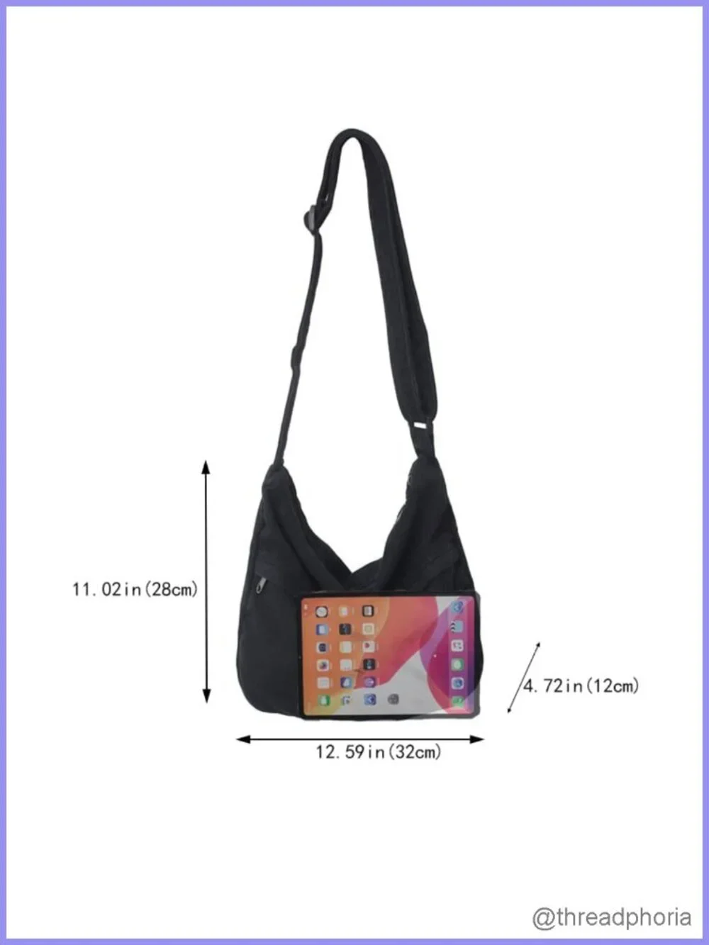 Vintage Canvas Messenger Bag Hobo Crossbody Shoulder Tote Handbag Laptop Work